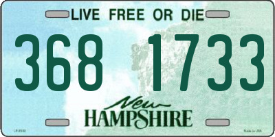 NH license plate 3681733