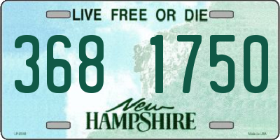 NH license plate 3681750