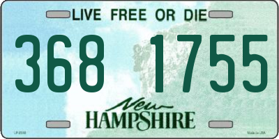 NH license plate 3681755