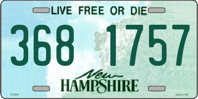 NH license plate 3681757