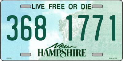 NH license plate 3681771