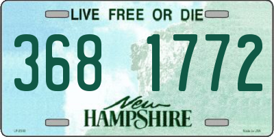 NH license plate 3681772