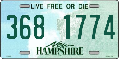NH license plate 3681774