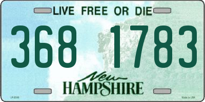 NH license plate 3681783
