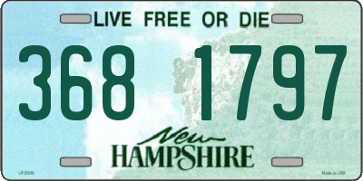 NH license plate 3681797