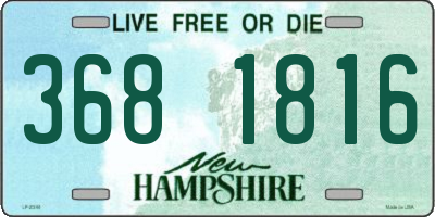 NH license plate 3681816