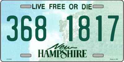 NH license plate 3681817
