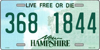 NH license plate 3681844