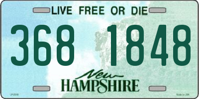 NH license plate 3681848