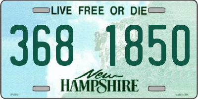 NH license plate 3681850
