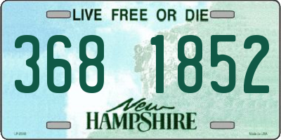 NH license plate 3681852
