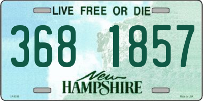 NH license plate 3681857