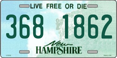 NH license plate 3681862