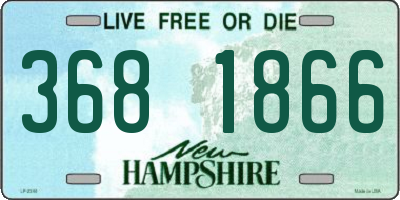 NH license plate 3681866