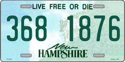 NH license plate 3681876