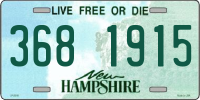 NH license plate 3681915