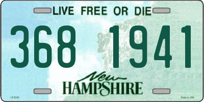 NH license plate 3681941
