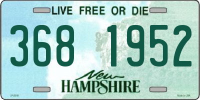 NH license plate 3681952