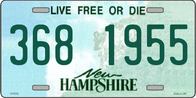 NH license plate 3681955