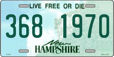NH license plate 3681970