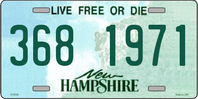 NH license plate 3681971