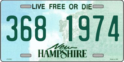 NH license plate 3681974