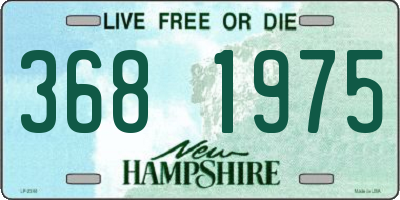 NH license plate 3681975