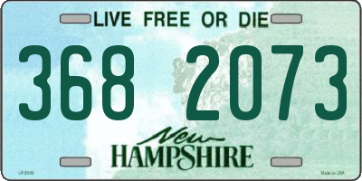 NH license plate 3682073