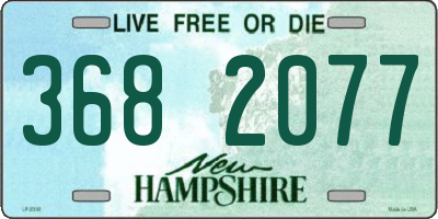 NH license plate 3682077