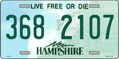 NH license plate 3682107