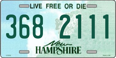NH license plate 3682111