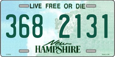 NH license plate 3682131