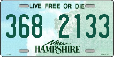 NH license plate 3682133