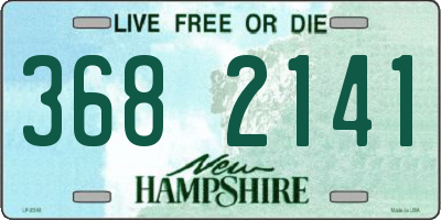 NH license plate 3682141