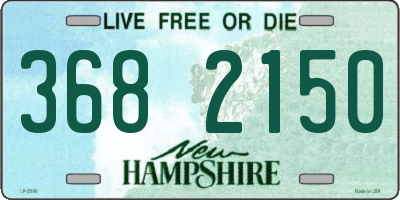 NH license plate 3682150