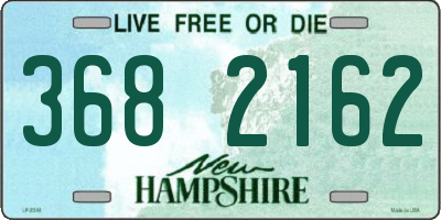 NH license plate 3682162