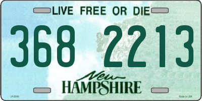 NH license plate 3682213