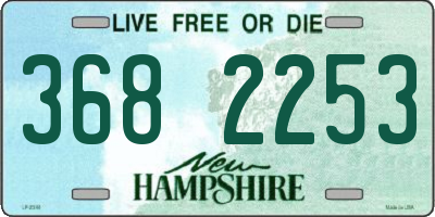 NH license plate 3682253