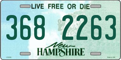 NH license plate 3682263