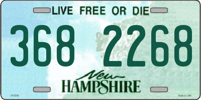 NH license plate 3682268