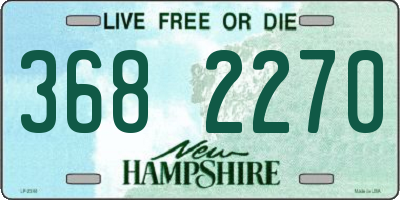 NH license plate 3682270