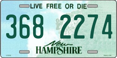 NH license plate 3682274