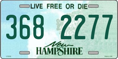 NH license plate 3682277