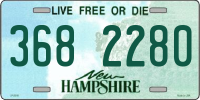 NH license plate 3682280