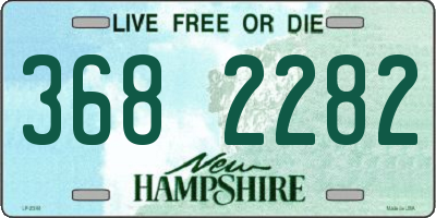 NH license plate 3682282