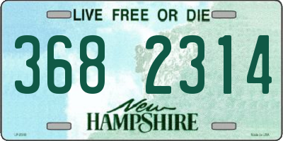 NH license plate 3682314