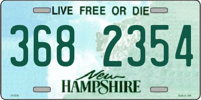 NH license plate 3682354