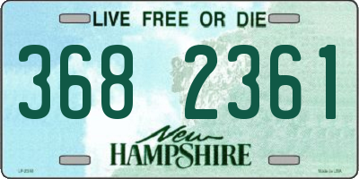 NH license plate 3682361