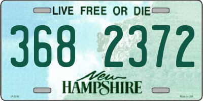 NH license plate 3682372