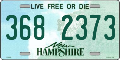NH license plate 3682373